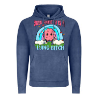 Vintage Denim your anxiety is a lying bitch Vintage Hoodie - MaliasSmallBusiness