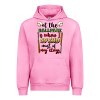 Fuchsia Pink at the ballpark is where i spend most my days Urban Hoodie - BundleAndBundleShop