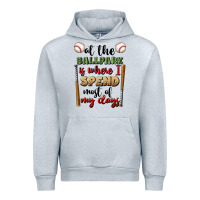 Heather Grey at the ballpark is where i spend most my days Urban Hoodie - BundleAndBundleShop