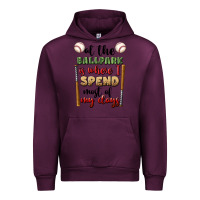 Mauve Wine at the ballpark is where i spend most my days Urban Hoodie - BundleAndBundleShop