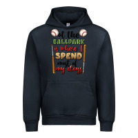 Navy at the ballpark is where i spend most my days Urban Hoodie - BundleAndBundleShop