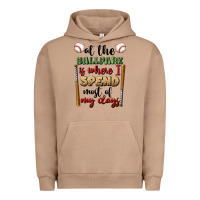 Pigment Burro at the ballpark is where i spend most my days Urban Hoodie - BundleAndBundleShop