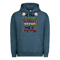 Pigment Midnight Navy at the ballpark is where i spend most my days Urban Hoodie - BundleAndBundleShop