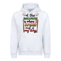 White at the ballpark is where i spend most my days Urban Hoodie - BundleAndBundleShop