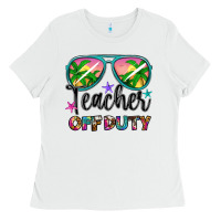 White teacher off duty Ladies Tee - Artiststas