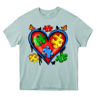Arona autism heart Heavy Core Tee - Artiststas