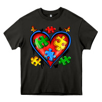 Asphalt autism heart Heavy Core Tee - Artiststas