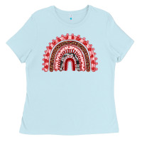 Baby Blue valentines day rainbow Ladies Tee - RanaPortraitStore