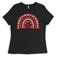 Black valentines day rainbow Ladies Tee - RanaPortraitStore