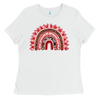 White valentines day rainbow Ladies Tee - RanaPortraitStore