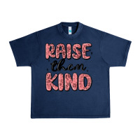 Navy raise them kind Urban Heavy Tee - MaliasSmallBusiness