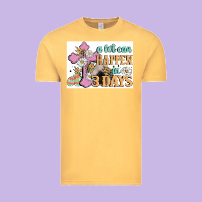 A Lot Can Happen In 3 Days Vintage Tee Designed By Maliassmallbusiness