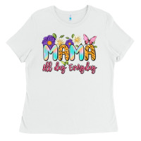White mama all day everyday Ladies Tee - Artiststas