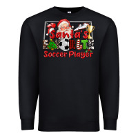 Black santas favorite soccer player Premium Sweatshirt - CowGirlArtShop