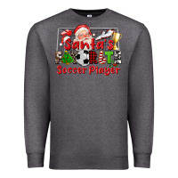 Charcoal Heather santas favorite soccer player Premium Sweatshirt - CowGirlArtShop