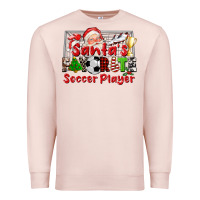 Pale Pink santas favorite soccer player Premium Sweatshirt - CowGirlArtShop