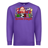Purple santas favorite soccer player Premium Sweatshirt - CowGirlArtShop