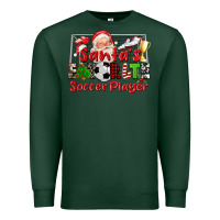 Sports Green santas favorite soccer player Premium Sweatshirt - CowGirlArtShop