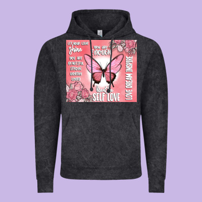 Self Love Vintage Hoodie Designed By Maliassmallbusiness