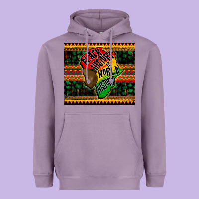 Black History Is World History Heavyweight Hoodie Designed By Cowgirlartshop