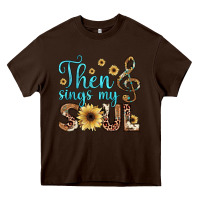 Chocolate Brown then sings my soul Heavy Core Tee - JahusDesignShop