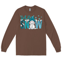 Chestnut let it snow with cute snowman bbs Long Sleeve Tee - BundleAndBundleShop