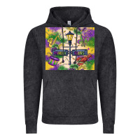 Vintage Black mardi gras street lights Vintage Hoodie - MaliasSmallBusiness