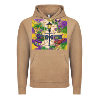 Vintage Coffee mardi gras street lights Vintage Hoodie - MaliasSmallBusiness