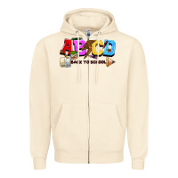 Sandshell abcd back to school Zipper Hoodie - NancyCooperArtShop