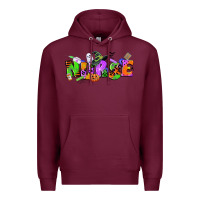 Burgundy halloween nurse Premium Hoodie - CowGirlArtShop