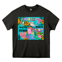 Asphalt western nurse Heavy Core Tee - AdoDesignShop