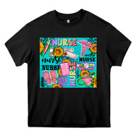 Black western nurse Heavy Core Tee - AdoDesignShop