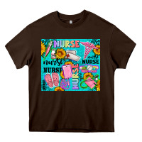 Chocolate Brown western nurse Heavy Core Tee - AdoDesignShop