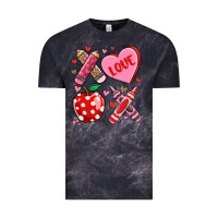 Cloud Black valentine xoxo teacher Vintage Tee - MaliasSmallBusiness