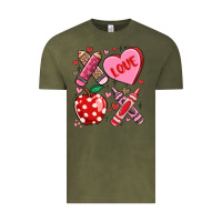 Vintage Olive valentine xoxo teacher Vintage Tee - MaliasSmallBusiness