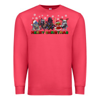 Cardinal merry christmas gnomies Premium Sweatshirt - CowGirlArtShop