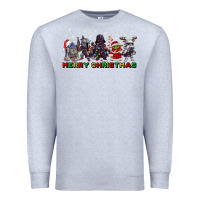 Heather Grey merry christmas gnomies Premium Sweatshirt - CowGirlArtShop