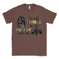 Chestnut the best things in life mess up your hair Classic Tee - MaliasSmallBusiness