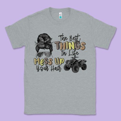 The Best Things In Life Mess Up Your Hair Classic Tee Designed By Maliassmallbusiness