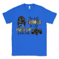 True Royal the best things in life mess up your hair Classic Tee - MaliasSmallBusiness