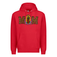 Red our lady of guadalupe mom Premium Hoodie - JahusDesignShop