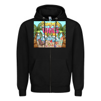 Black summer vibes Zipper Hoodie - NancyCooperArtShop