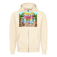 Sandshell summer vibes Zipper Hoodie - NancyCooperArtShop