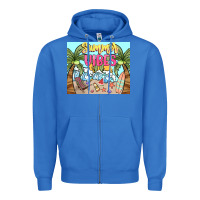 True Royal summer vibes Zipper Hoodie - NancyCooperArtShop