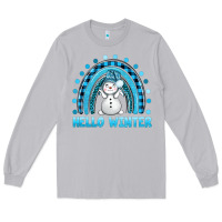 Moon Dust hello winter rainbow with snowman bbs Long Sleeve Tee - BundleAndBundleShop
