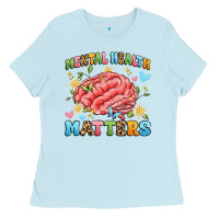 Baby Blue mental health matters Ladies Tee - Artiststas
