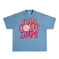 Pebble Blue love love love valentines day Urban Heavy Tee - MaliasSmallBusiness