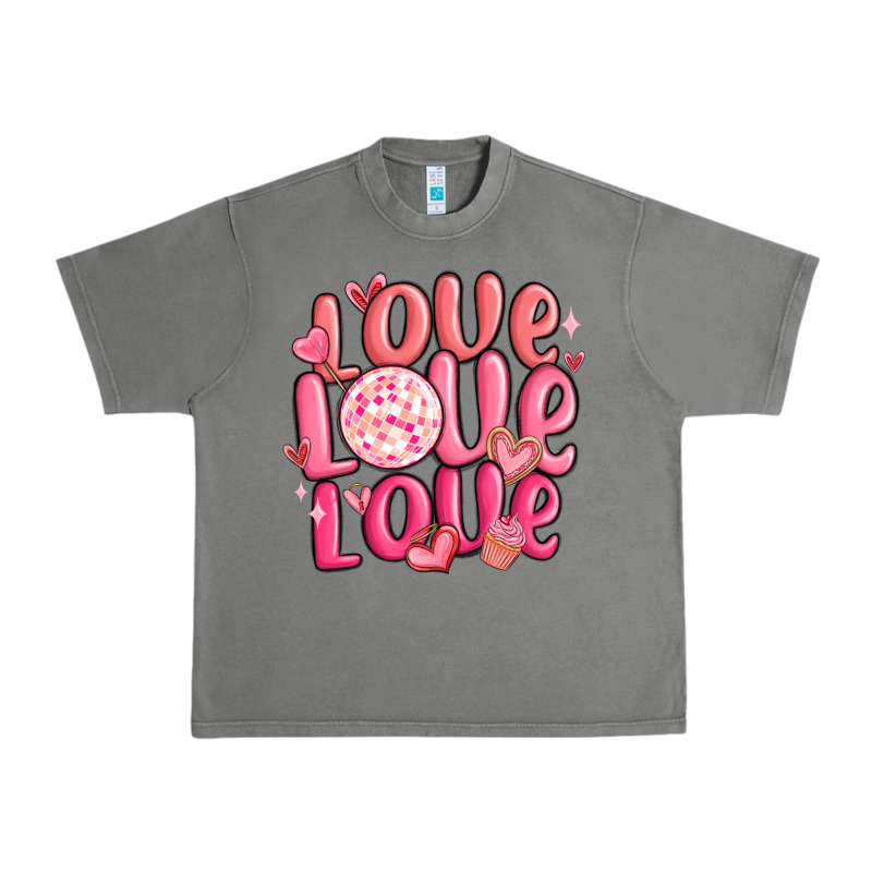 Love Love Love Valentines Day Urban Heavy Tee by MaliasSmallBusiness | Teevron