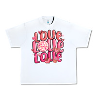 White love love love valentines day Urban Heavy Tee - MaliasSmallBusiness