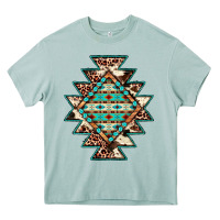 Arona cowhide leopard gemstone aztec Heavy Core Tee - JahusDesignShop